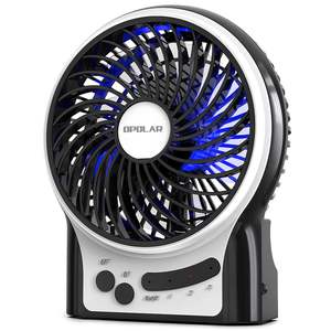 Mini ventilateur de bureau portable alimenté par USB 3-13 autonomie de la batterie flux d'air fort 3 vitesses portable pour le camping à la plage ne pas vendre - Product Image 1