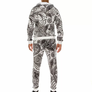 Survêtements d'hiver personnalisés pour hommes avec fermeture éclair, imprimés par sublimation, confortables, style streetwear, vente en gros - Product Image 2