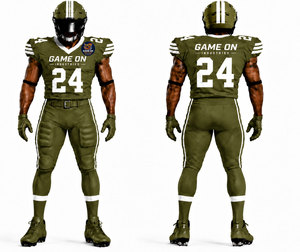 Uniforme de football américain de haute qualité fabriqué en usine pour adultes, tissu polyester, couleurs et tailles personnalisées, prix de gros - Product Image 1