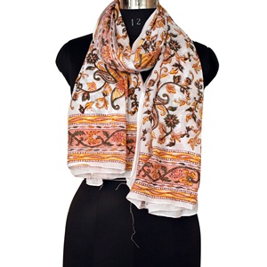 Sarong de plage imprimé léger fait à la main durable et doux à porter station de villégiature écologique et écharpe en gros de mode d'été - Product Image 6