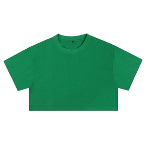 เสื้อยืดครอปท็อปผู้หญิง ผ้าฝ้าย 100% ทรงบ็อกซี่ เสื้อยืดครอปพิมพ์ลายสำหรับผู้หญิง - Product Image 5