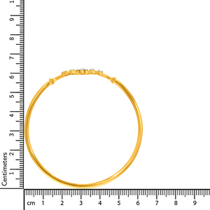 Bracelet en or rose 14 carats pour femme, diamant de laboratoire taille brillant rond, design vague classique - Product Image 4
