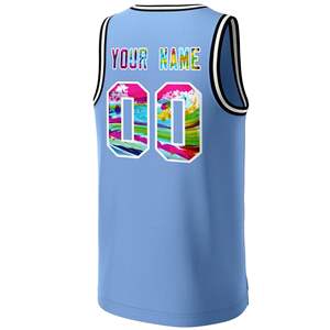 Camiseta de baloncesto ligera personalizada por sublimación, poliéster duradero para equipos de baloncesto juveniles, hombres y mujeres, camisetas para actividades deportivas - Product Image 5