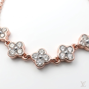 สร้อยข้อมือเพชรทรงกลม 0.66 กะรัต ทองคำโรสโกลด์ 18K เพชรเพาะเลี้ยงในห้องปฏิบัติการ สำหรับผู้หญิง เครื่องประดับชั้นดี - Product Image 3