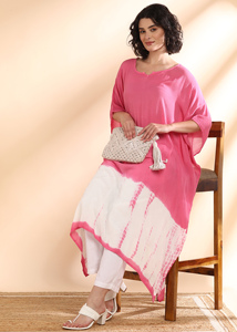 High Quality Designer Rayon <b>Kaftan</b> Tie Dyed <b>Summer</b> Daily Wear Regular Fit Sweetheart neck at Best Price by Supplier - Product Image 6