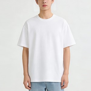 Camiseta de Hombre 100% Algodón de Alta Calidad, Fabricada en Bangladesh, Corte Holgado, Manga Corta, Cuello Redondo, Color Sólido, Transpirable, Informal - Product Image 6