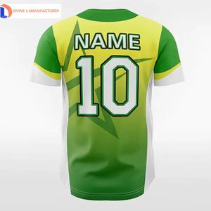 Maillot de baseball respirant de haute qualité avec logo personnalisé, faible MOQ, service OEM, vêtements de sport unisexes, antibactérien, séchage rapide, grandes tailles - Product Image 4