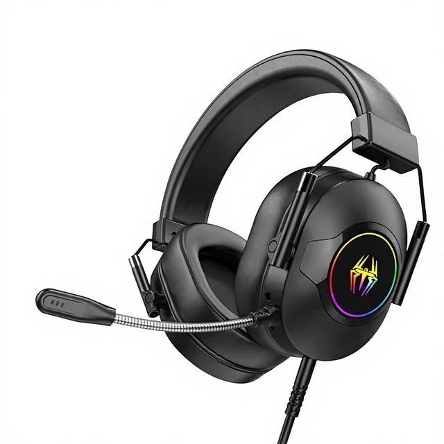 LDON LD-1 Wired Gaming Headset with RGB Light 7.1 Surround Sound Balanced Armature Drivers 2m Cord Noise Cancelling Mic