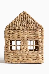 Panier en jacinthe d'eau tressé en forme de maison, fait main, panier de rangement, vente en gros, écologique, fabriqué au Vietnam - Product Image 3