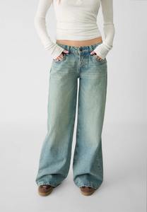 Pantalon large taille haute pour femme, coupe ajustée, style palazzo, léger en lin pour l'été - Product Image 3