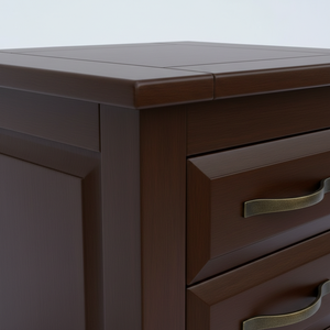 Table basse moderne avec 3 tiroirs en bois d'hévéa MDF Marque PKP Garantie 1 an - Meubles de salon - Product Image 5