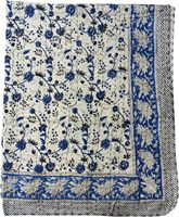 Nouvelle belle couette Kantha blanche imprimée à la main, motif palmier indien, en coton, fabriquée à la main, couvre-lit de qualité, réversible, toutes tailles