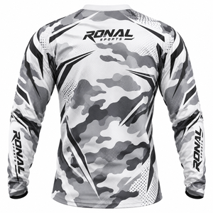 Maillot de course personnalisé pour homme à manches longues, imprimé numériquement, coupe-vent, respirant, séchage rapide, léger, pour motocross, VTT, cyclisme en montagne - Product Image 2