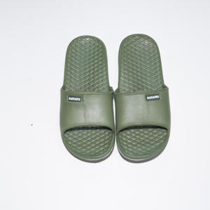 Airy Open Toe Striped Decoration Vietnam All Seasons Black Color Comfortable <b>Slides</b> Slipper EVA Rubber Savato Sandals - Product Image 6