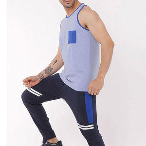 <b>Mens</b> Performance Gym <b>Singlet</b> Breathable Compression Stringer Tank Top Cotton Quick Dry Fitness Bodybuilding Workout Activewear O - Product Image 2