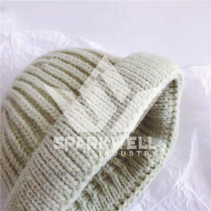 หมวกบีนนี่ถักไหมพรม SPARKWELL INDUSTRY สำหรับทุกเพศ สีพื้น ผ้าริบ อุ่นสบาย ใส่ได้ทุกวันในฤดูหนาว ปรับขนาดได้ ผลิตจากโพลีเอสเตอร์ 100% ขนาดผู้ใหญ่ 56-58 ซม. - Product Image 4