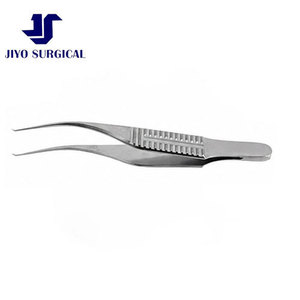 Premium Troutman-Barraquer Colibri Corneal Forceps 2 7/8 Inch with 0.12 mm 1x2 <b>Teeth</b> at 45° Angle Flat Handle Ophthalmic tool - Product Image 4