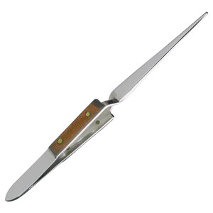 Pinces à souder droites, manche en bois de 170 mm, bras à levier réciproque et poignées en bois, précision pour laboratoire dentaire - Product Image 3