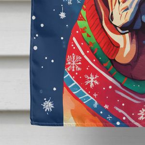 Dogue De Bordeaux Navidad gran poste de porche decorativo patio Banner poliéster casa tamaño pared colgante ilustraciones - Product Image 4