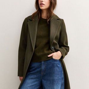 Abrigos Largos de Invierno Casuales para Mujer, Tejidos, Manga Larga, Largo Regular, 100% Lana, Servicio OEM - Product Image 3