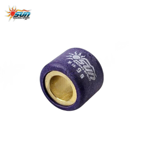 Galets de variateur SUN Racing BEAT/ICON pour scooter, 16x13mm, 9G, laiton taïwanais/fibre composite, nouveau violet, 6 pièces/kit, fiables et fluides - Product Image 3