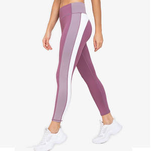 Leggings de yoga pour femmes à taille élastique, couleur unie, dernier design, faible MOQ, vente en gros - Product Image 1