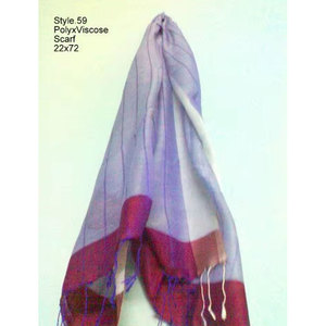 Bufanda de Diseño en Poliviscosa para Mujer, Bufanda de Seda Tejida de Lujo, Chal de Moda con Estampado Floral Grande |   Pañuelo de Marca Premium - Product Image 4