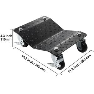 Set di 2 Carrelli per Ruote Resistenti da 1360 kg (3000 libbre) per Spostamento Facile di Veicoli, Dolly per Auto Pronti all'Uso - Product Image 4