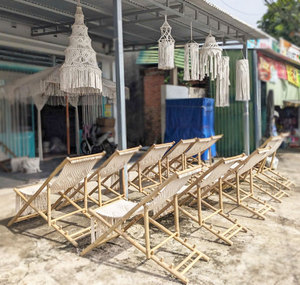 Silla Plegable de Macramé JNC, Hecha a Mano, Duradera, de Algodón y Poliéster, Ecológica, para Exteriores, Viajes y Picnic - Product Image 6