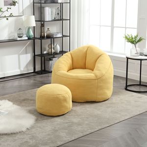 Poltrona Sacco in Schiuma ad Alta Pressione, Comoda e Imbottita, Divano Sacco Compresso per Adulti, Letto Sacco - Product Image 5