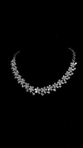25.00 CTW Lab Grown Diamond <b>Statement</b> <b>Necklace</b> | Mixed Cut Dangle Eternity Collar - Product Image 5