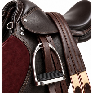 Silla de Montar Occidental de Cuero Genuino Premium, Silla de Montar Ecuestre Personalizada con Asiento Cómodo y Hecha a Mano - Product Image 2