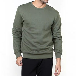 Nouveauté Hiver – Sweat-shirt thermique uni 100 % coton pour homme, respirant, séchage rapide, coupe-vent, en polaire - Product Image 5