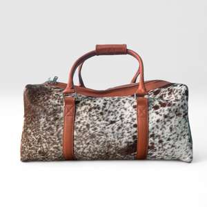 Bolsa de Viaje de Piel Auténtica de Lujo OEM, con Cierre, para Fin de Semana, Modelo LHDB-0091 - Product Image 1