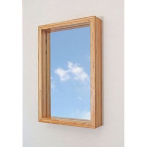 Espejo de Pared de Madera Ecológico Hecho a Mano con Acabado Natural, Artículo Decorativo para el Hogar - Product Image 3