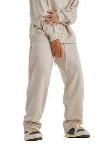 Unisex 2025 Flared Sweatpants High Quality 100% Cotton Breathable Flat Custom Logo Street Wear Plus Size Men's Pants <b>Patches</b> - Product Image 6