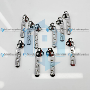 Placas de Bloqueo TPLO de Alta Calidad, Tamaño Estándar de 3.5mm, Juego de 2 Piezas, Precontorneadas, Estilo Voi 316L, para Cirugía Veterinaria en Gatos y Perros - Product Image 6