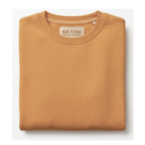 ชุดเสื้อสเวตเชิ้ตคอกลมสีมัสตาร์ดและกางเกงจ็อกเกอร์สำหรับผู้ชาย แขนยาว สีพื้น สวมใส่สบาย มีกระเป๋าข้าง เอวผูกเชือก - Product Image 5