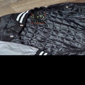 Chaquetas bomber de béisbol con cierre de botones y corte holgado estilo hip hop, último diseño, hechas en Pakistán, chaqueta bomber personalizada para hombre. - Product Image 3