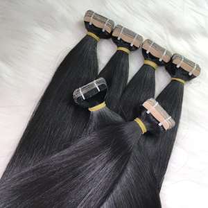 Bone Straight Super Double Drawn Straight Style 100% Cinta de cabello vietnamita en cabello liso Varios colores Proveedor mayorista crudo - Product Image 3