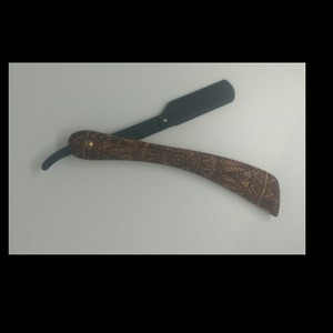 Rasoir de Barbier Professionnel à Manche en Bois pour Salon – Lame Droite pour Rasage - Product Image 4