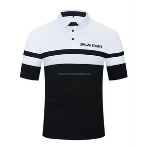 เสื้อโปโลผ้าฝ้ายมีกระดุมปกปิดและเสื้อโปโล100% ทรงพอดีตัวปกติระบายอากาศได้โลโก้ปักลายตามสั่ง - Product Image 2