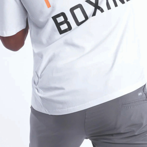 Camiseta de Cuello Redondo 100% Algodón para Hombre, Diseño Personalizado, Antiarrugas, Gruesa, Lisa, de Primera Calidad - Product Image 5