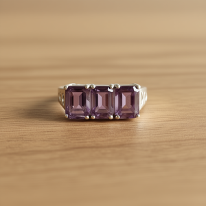 แหวนดีไซน์เนอร์อเมทิสต์ น้ำหนัก 3.7 กรัม - Product Image 3