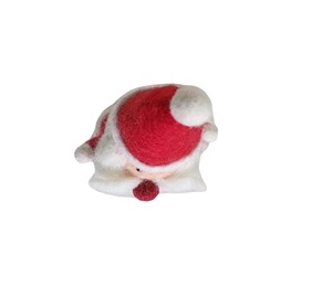 Élégant ensemble d'accessoires de protection pour œufs en feutre, fait main, multicolore, motif Père Noël, écologique et durable - Product Image 6