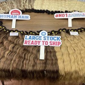Extensions de cheveux vietnamiennes à prix de gros, kératine, pointe en U, très haute qualité, couleur personnalisable - Product Image 6