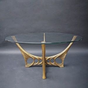 <b>Round</b> Mirror Fancy Coffe <b>Table</b> <b>Gold</b> Stand With Clear Glass Fancy New Design Decorating Latest Wholesale <b>Table</b> - Product Image 1