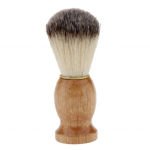 Brosse à barbe et moustache pour homme en poils synthétiques Tegra Surgical, avec logo personnalisé, manche en bois, haute qualité, noire, OEM d'origine. - Product Image 1