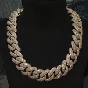 Wholesale Hip Hop Custom <b>Name</b> Cuban Link <b>Chain</b> Lab Moissanite Iced Necklace IGI Certified Gold Plated Gift for Women Men - Product Image 3