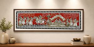 Décoration Murale Artisanale Indienne pour Cérémonies Divines - Origine Orissa - Idéale pour Intérieur et Salon - Product Image 6